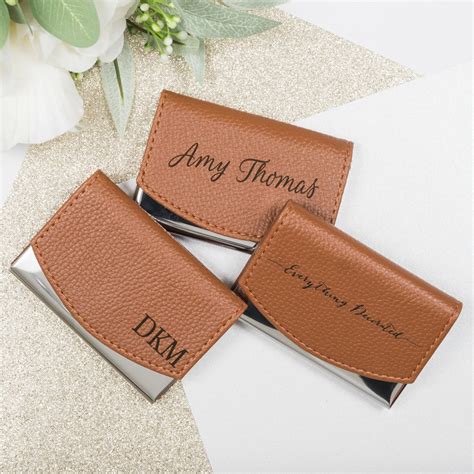 personalized business card wallet